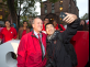 President Barchi takes a selfie with a student